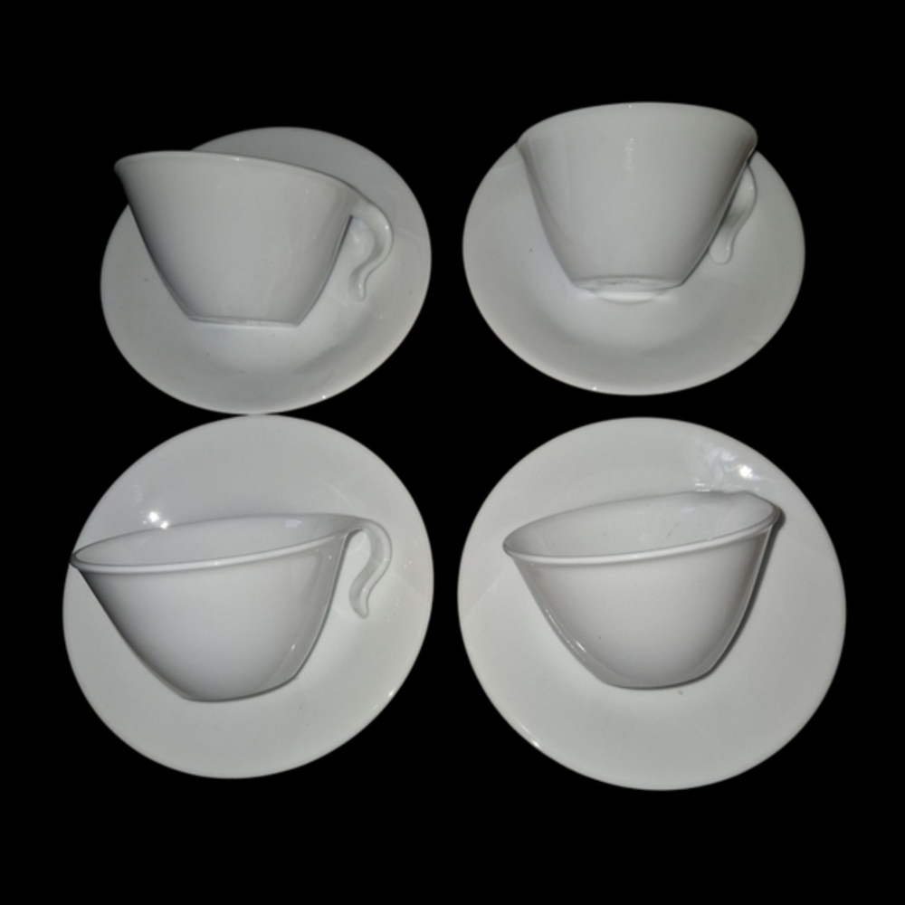 Vintage Corelle  hook handle Teacup and Saucer Custom Bundle Total 13